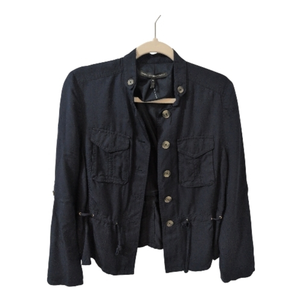 White House Black Market Black Utility Jacket